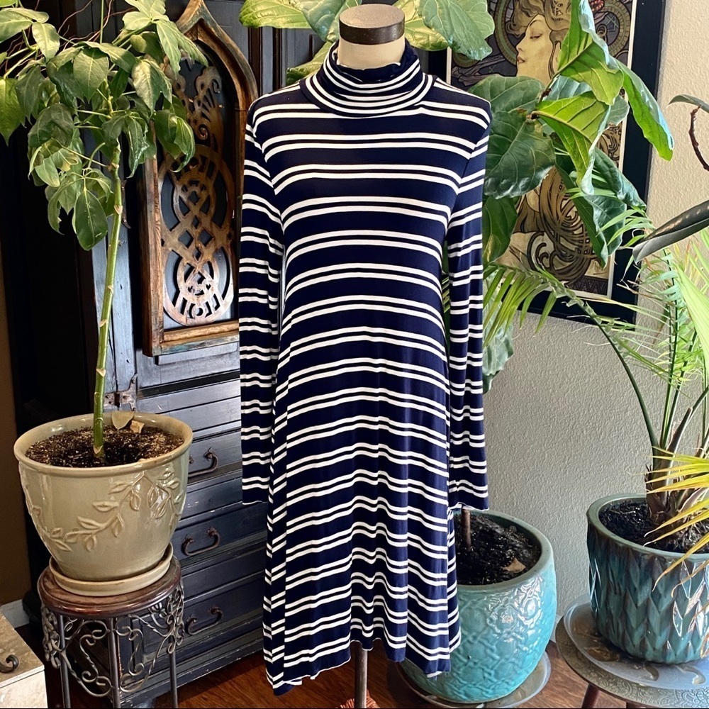Anthropologie Turtleneck Swing Dress - Picture 3 of 14